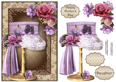 Steampunk Top Hat with Lace & Belle Roses