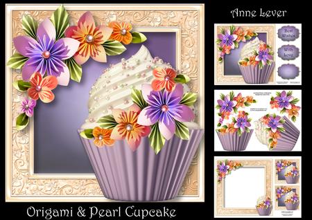 Origami & Pearl Cupcake Mini Kit