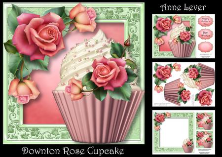 Downton Rose Cupcake Mini Kit