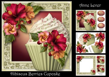 Hibiscus Berries Cupcake Mini Kit
