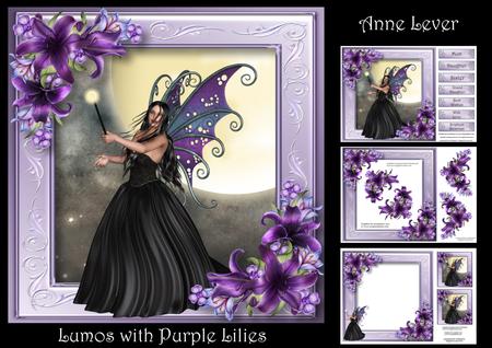 'lumos' with Purple Lilies Mini Kit