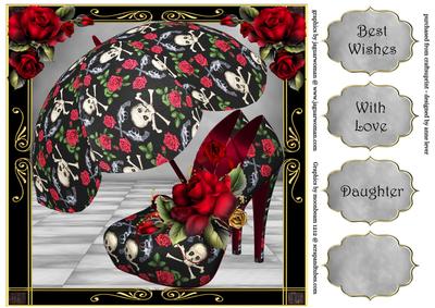 Guns N Roses Shoes & Parasol 8x8 Quick Topper
