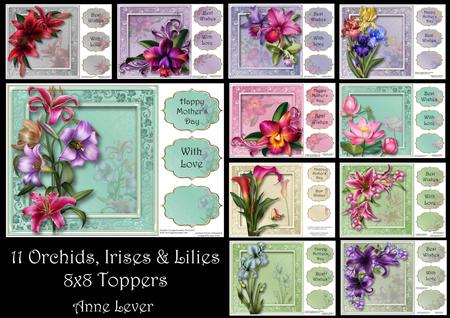 Orchids, Irises & Lilies 8x8 Bumper Kit