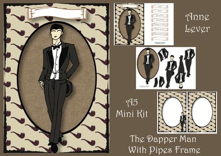 The Dapper Man with Pipes Frame Mini Kit
