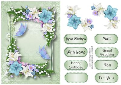 Lovely Lilies & Butterflies A5