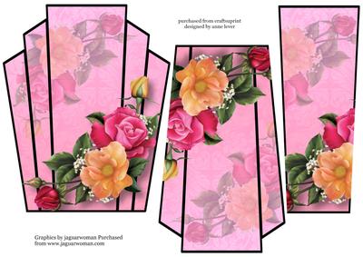 Art Deco Stacker Topper - Rose Bouquet