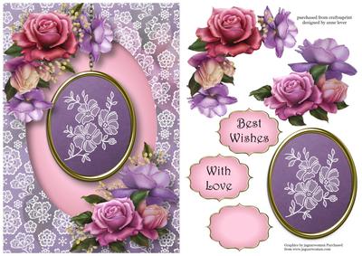 Lace Flower Pendant & Belle Roses