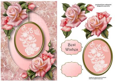 Lace Flowers Pendant & Edwardian Roses
