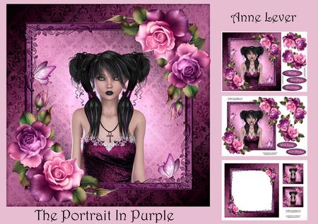 The Portrait in Purple 8x8 Mini Kit