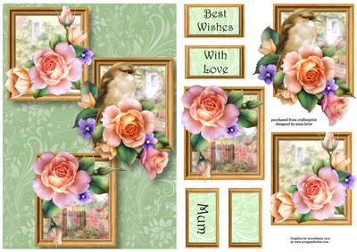Spring Roses Frame Trio