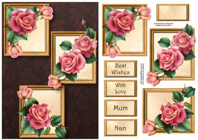 Downton Roses Frame Trio
