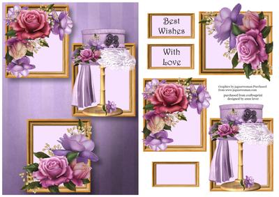 Belle Roses Millinery Frame Trio