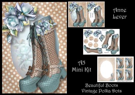 Beautiful Boots - Vintage Polka Dots