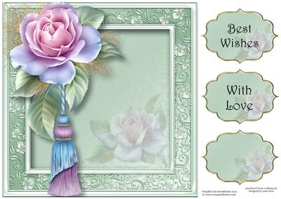 Pastel Rose 8x8 Quick Topper