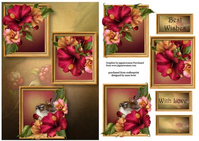 Gorgeous Hibiscus Frame Trio