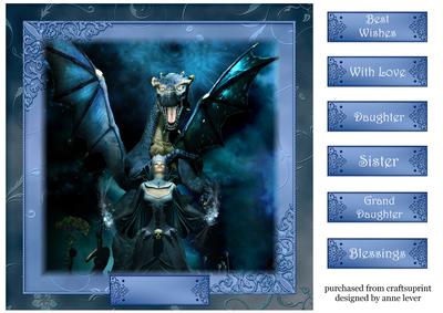 The Dark Dragon Queen 8x8 Quick Topper