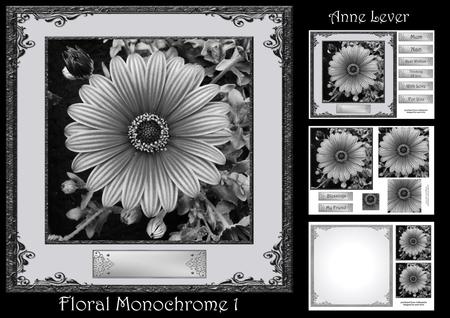 Floral Monochrome 1