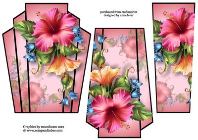 Hibiscus in Pink Art Deco Stacker