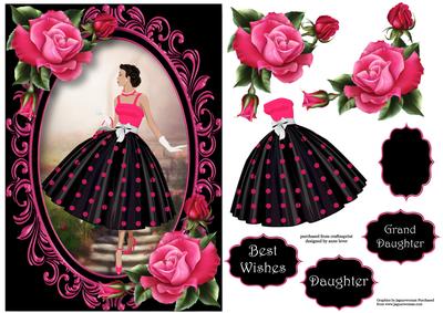 Fabulous Fifties with Deep Pink Roses