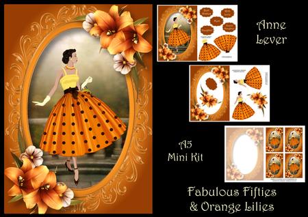 Fabulous Fifties with Orange Lilies Mini Kit