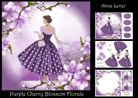 Purple Cherry Blossom Florale