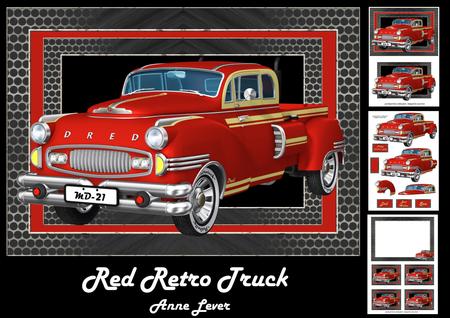 Red Retro Truck Mini Kit