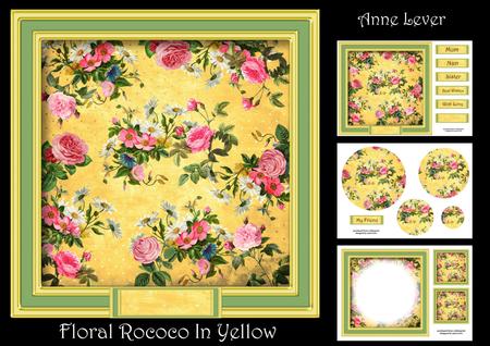 Floral Rococo in Yellow Mini Kit