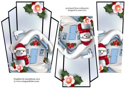 Christmas Art Deco Stacker - Snowman