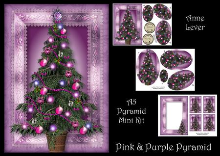 Pink & Purple Christmas Tree Pyramid Mini Kit