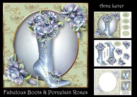 Fabulous Boot & Porcelain Roses