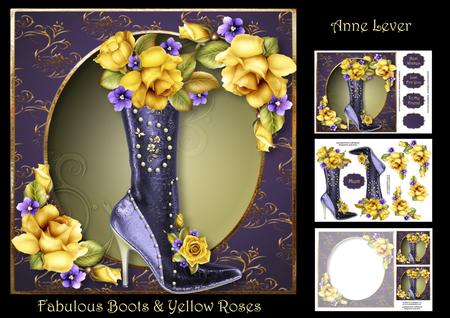 Fabulous Boot & Yellow Roses