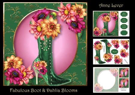 Fabulous Boot & Dahlia Blooms