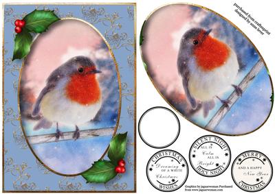 Snowy Christmas Robin