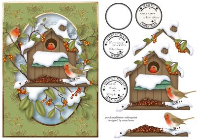 Christmas Robin Birdhouse