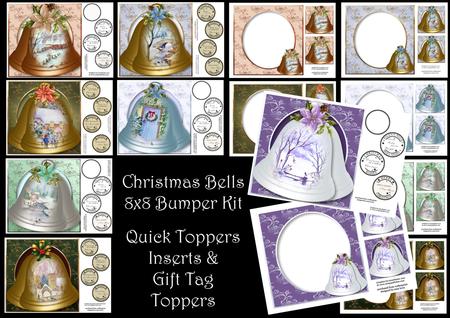 Christmas Bells Bumper Kit (8x8 Toppers & Inserts)