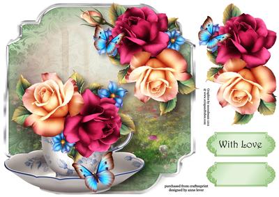 Teacup, Saucer & Summer Roses