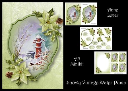 Snowy Vintage Water Pump - Mini Kit