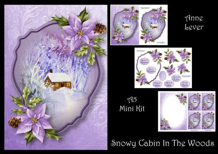 Snowy Cabin in the Woods - Mini Kit