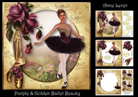 Purple & Golden Ballet Beauty