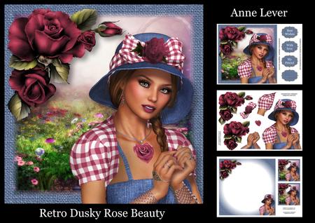 Retro Dusky Rose Beauty