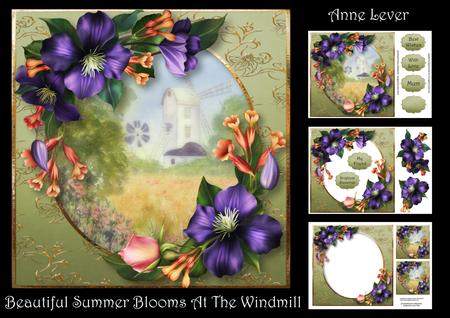 Beautiful Summer Blooms at the Windmill