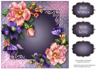 Summer Blooms & Fancy Frame 8x8 Quick Topper