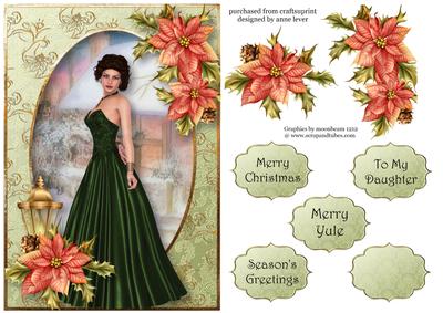 Red Poinsettia Christmas Beauty