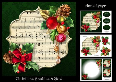 Christmas Baubles & Bow