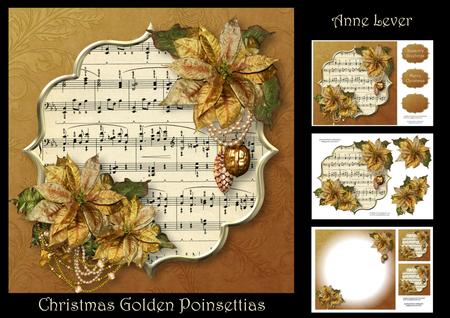 Christmas Golden Poinsettias