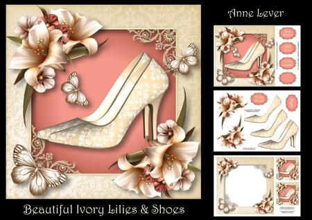 Beautiful Ivory Lilies & Shoes