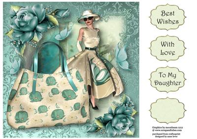 Handbags & Gladrags Race Day Chic 8x8 Quick Topper