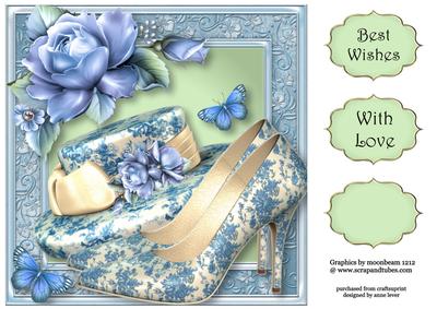 Head Over Heels Willow Pattern 8x8 Quick Topper