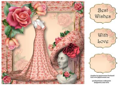 The Vintage Era in Peach & Pink 8x8 Quick Topper