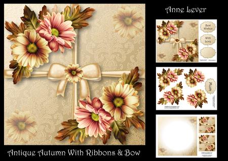 Antique Autumn with Ribbons & Bow